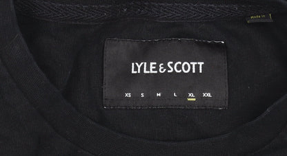 Lyle & Scott Men's Black XL Crew Neck Cotton T-Shirt