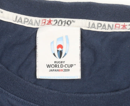 Rugby World Cup Japan 2019 Navy Men's XXL Cotton Graphic T-Shirt
