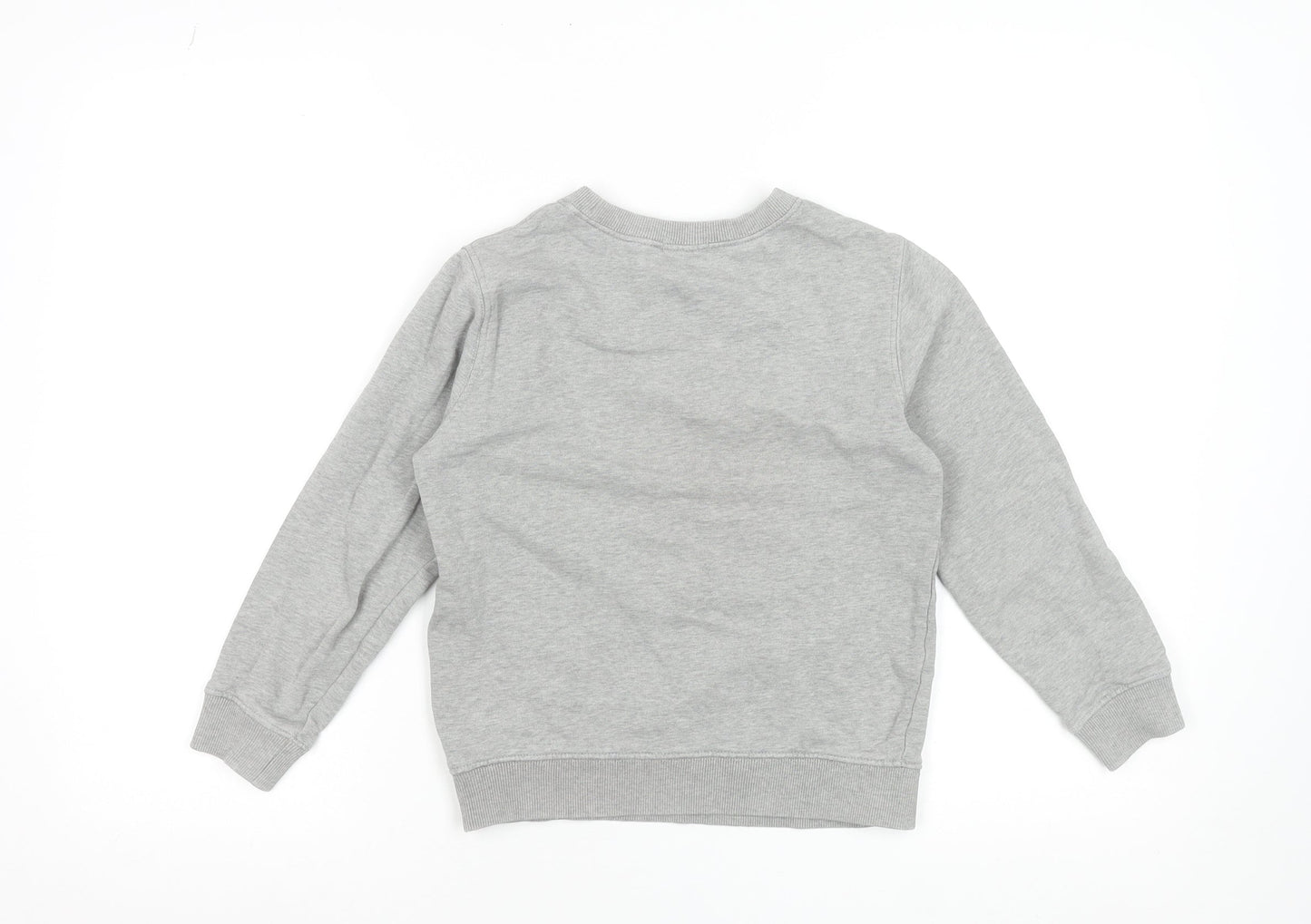 Bossini Boys Grey London Zoo Graphic Cotton Pullover Sweatshirt 9-10 Years