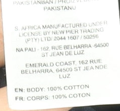 Quiksilver Men’s Blue Long Sleeve Logo Cotton T-Shirt 2XL Regular Fit