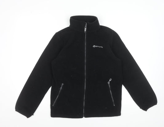 Sprayway Boys Black Fleece Full Zip Jacket Age 12-13 Years Outdoor Warm