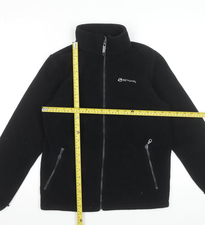 Sprayway Boys Black Fleece Full Zip Jacket Age 12-13 Years Outdoor Warm