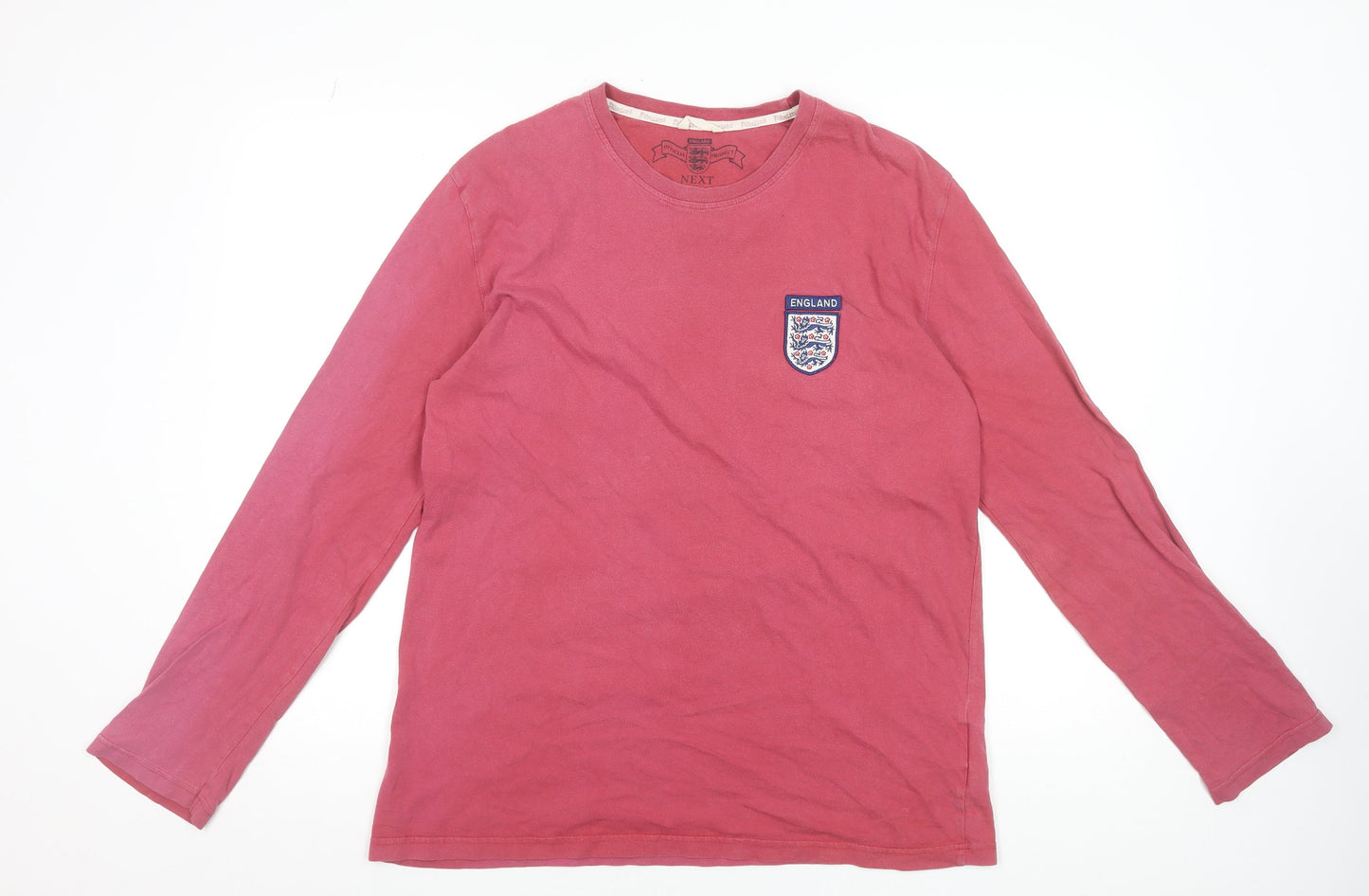 Next Men’s Red England Long Sleeve Football T-Shirt Size L