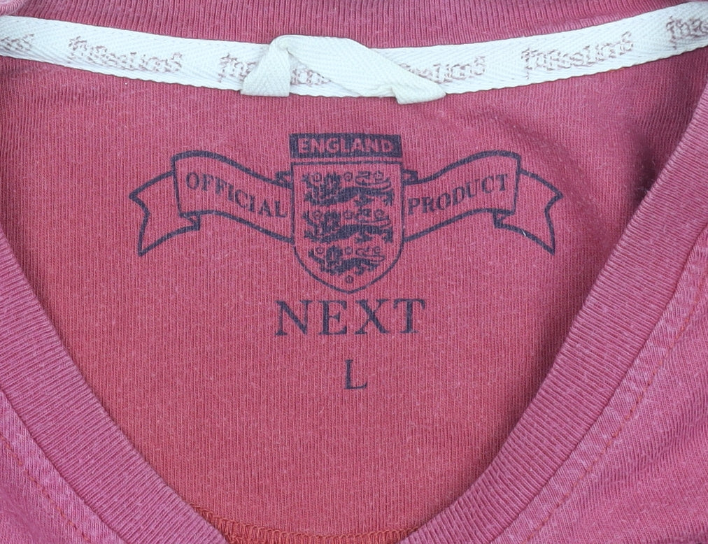 Next Men’s Red England Long Sleeve Football T-Shirt Size L