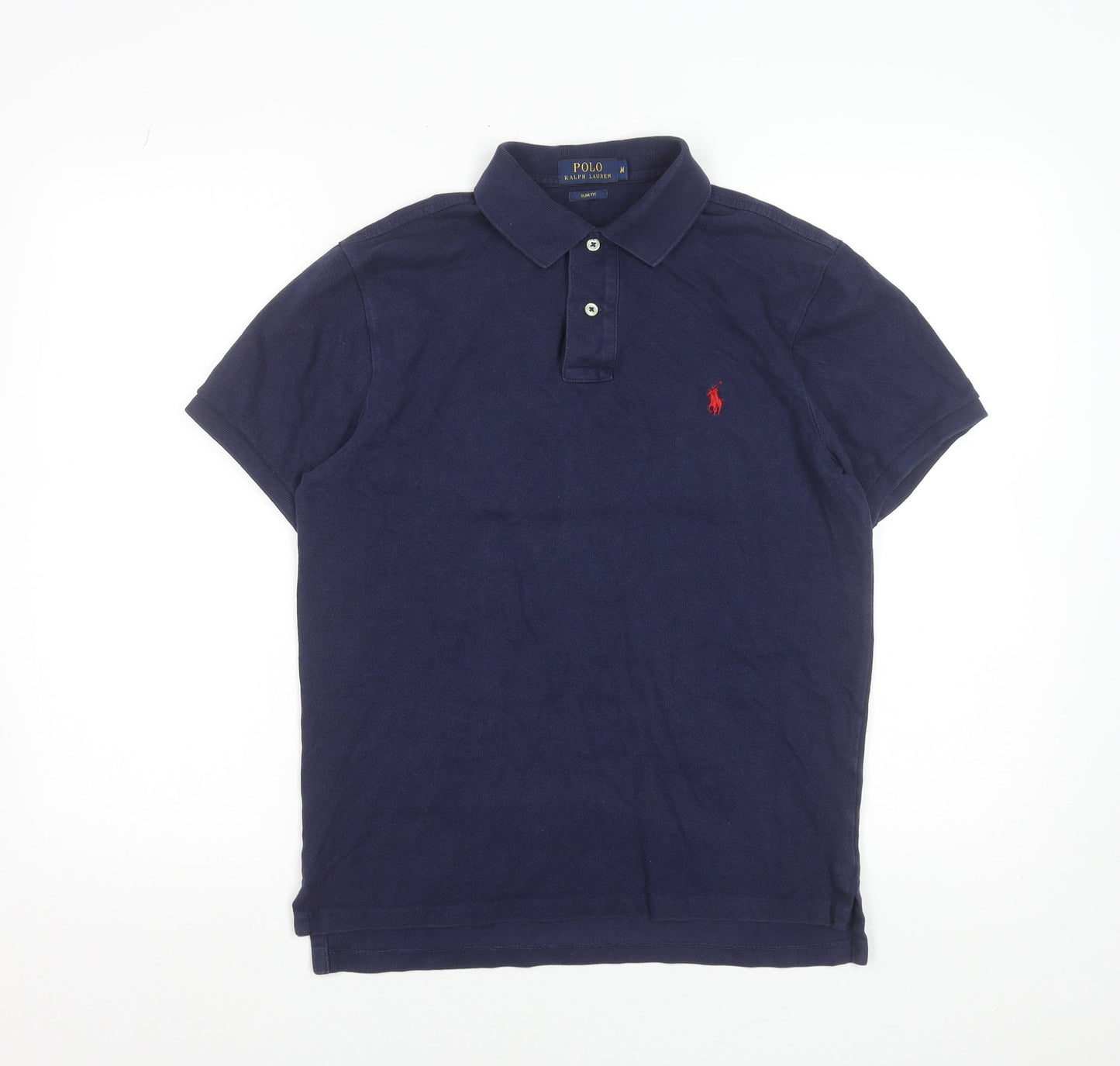 Ralph Lauren Men's Blue Slim Fit Polo Shirt Size M