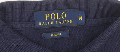Ralph Lauren Men's Blue Slim Fit Polo Shirt Size M