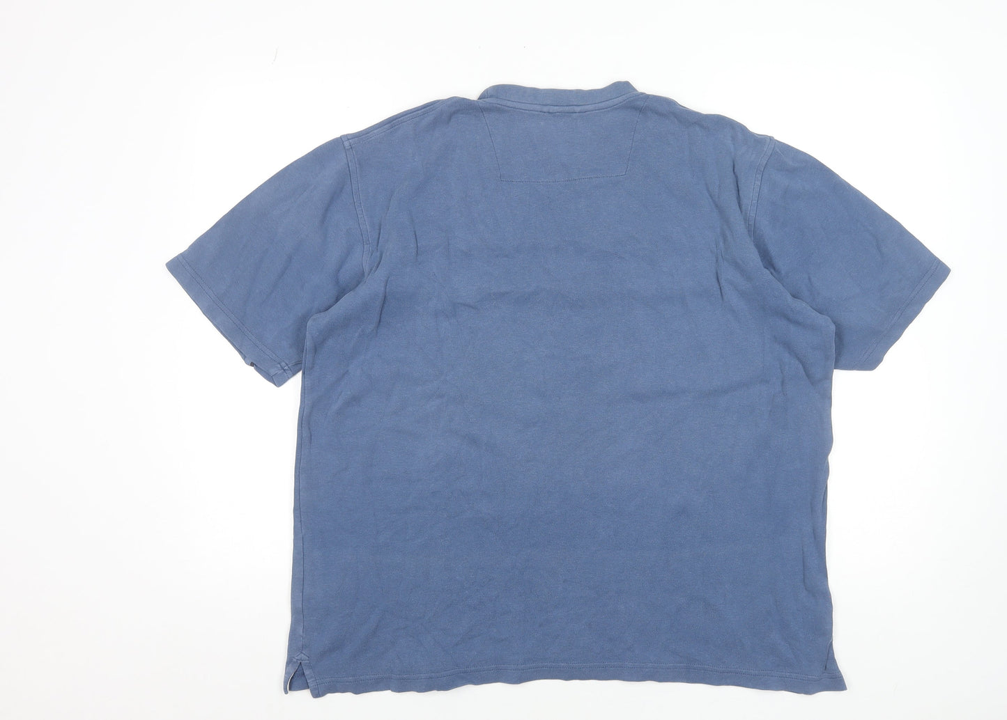 Ocean Bay Men's Blue Cotton Crew Neck Short Sleeve T-Shirt Size L