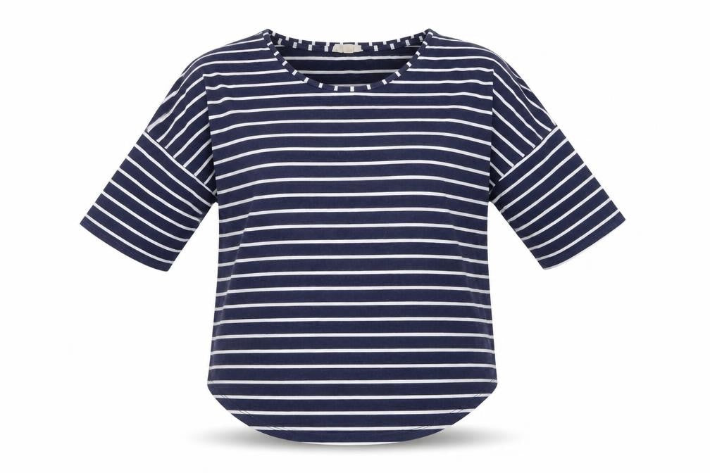 Womens UK Size 14 Phase Eight Blue Basic T-Shirt