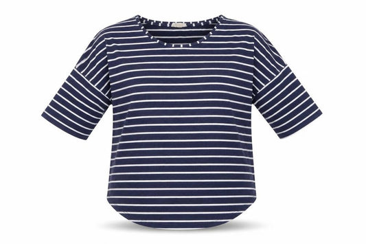 Womens UK Size 14 Phase Eight Blue Basic T-Shirt