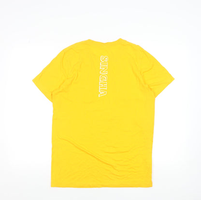 Mens UK Size M Singha Yellow  T-Shirt