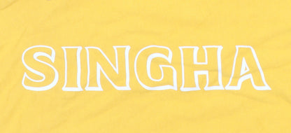 Mens UK Size M Singha Yellow  T-Shirt