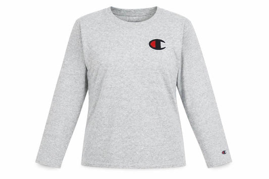 Womens UK Size XS Champion Grey Basic T-Shirt