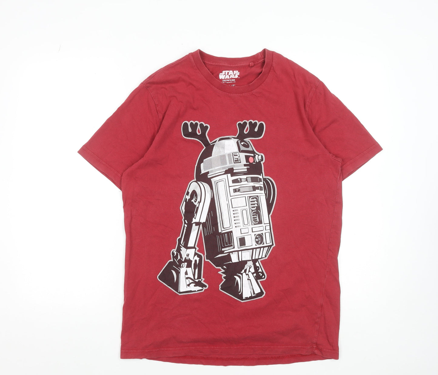 Next Star Wars Red R2-D2 Christmas Graphic Men's Regular Fit T-Shirt Medium