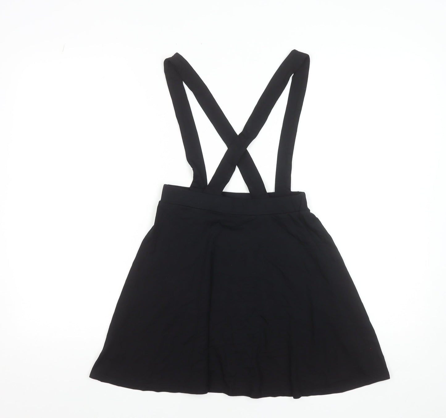 ASOS DESIGN Women's Black A-Line Suspender Skirt Size 6