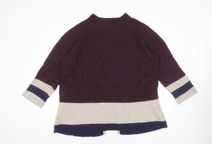 Womens UK Size 16 Thought Multicoloured Pullover Jumper