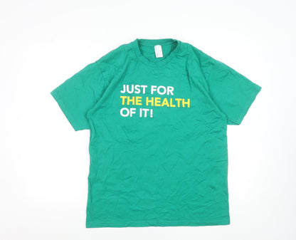 Sydney Uni Sport & Fitness Green Cotton Men's M Graphic T-Shirt