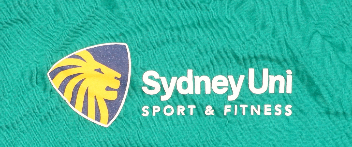 Sydney Uni Sport & Fitness Green Cotton Men's M Graphic T-Shirt