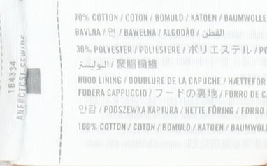 Abercrombie & Fitch Mens Grey Pullover Hoodie M Logo Fleece