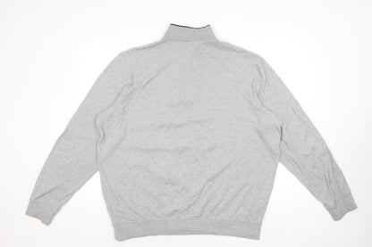 Ralph Lauren Polo Golf Men's Grey XL 1/4 Zip Cotton Jumper