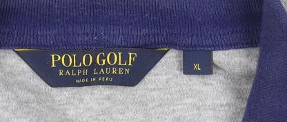 Ralph Lauren Polo Golf Men's Grey XL 1/4 Zip Cotton Jumper