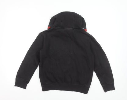 Sonneti Boys Black Hoodie 10-12 Years Pullover Logo Trim Cotton Blend
