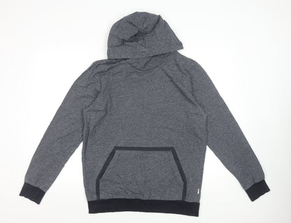 Mens UK Size L JACK & JONES Grey Pullover Hoodie