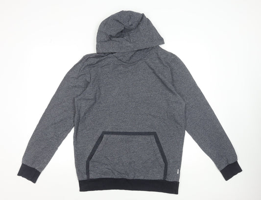 Mens UK Size L JACK & JONES Grey Pullover Hoodie