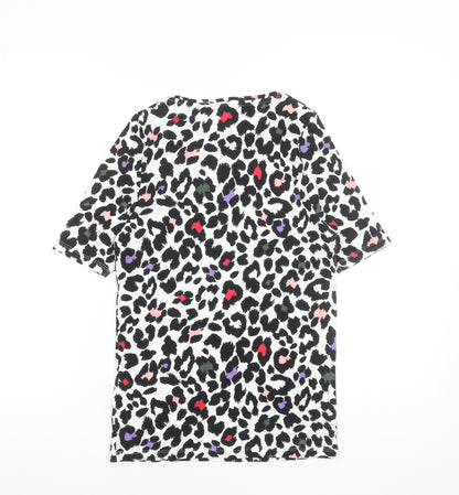 Womens UK Size 10 Marks and Spencer Multicoloured Basic T-Shirt