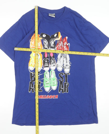 Mens UK Size L Impulse Wear Blue  T-Shirt