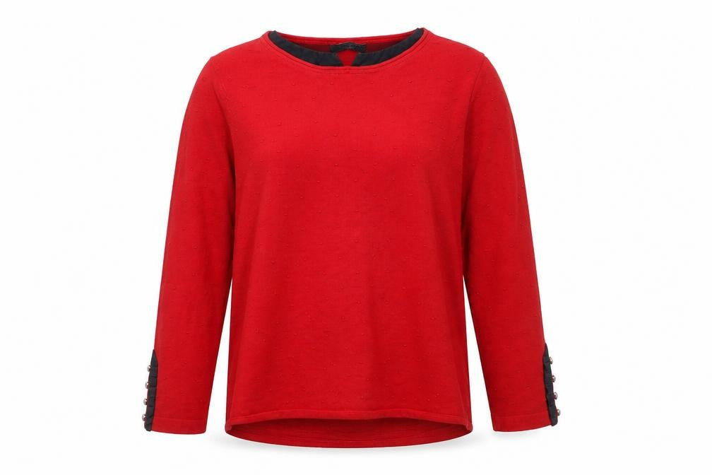 Womens UK Size XL Scorzzo Red Pullover Jumper