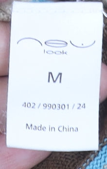 New Look Men's Beige Striped Acrylic Crew Neck Pullover Jumper M