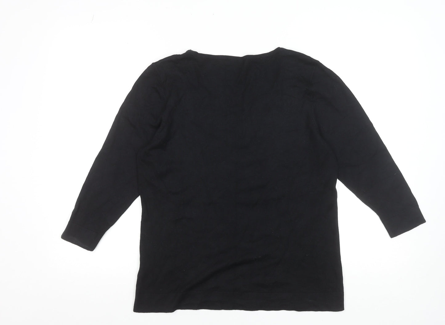 Womens UK Size 14 Marks and Spencer Black Pullover Jumper