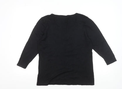 Womens UK Size 14 Marks and Spencer Black Pullover Jumper