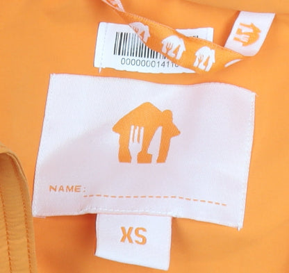 Takeaway.com Men's Orange XS Puffer Jacket Windproof Reflective Workwear