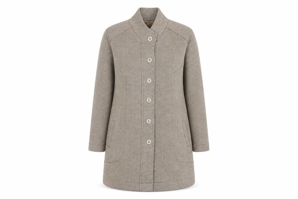 Womens UK Size XL Preston Beige Overcoat