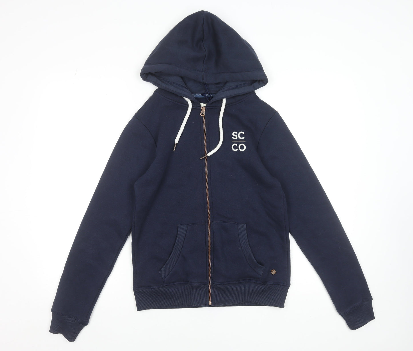 Womens UK Size XS SoulCal & Co Blue Full Zip Hoodie