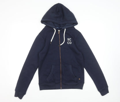 Womens UK Size XS SoulCal & Co Blue Full Zip Hoodie