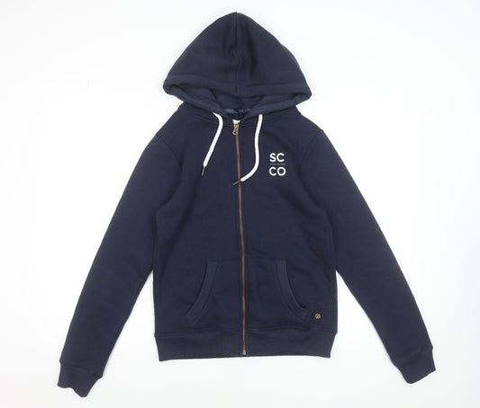 Womens UK Size XS SoulCal & Co Blue Full Zip Hoodie