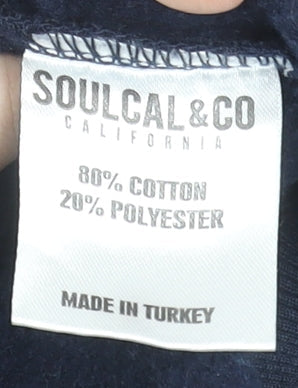Womens UK Size XS SoulCal & Co Blue Full Zip Hoodie