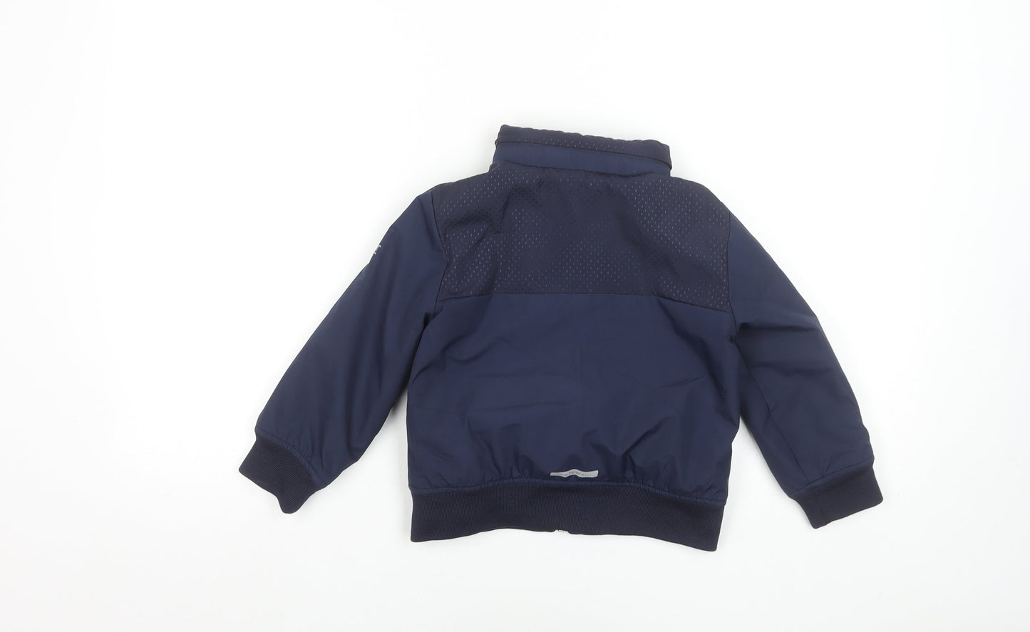 Baker by Ted Baker Boys Blue 3-4 Years Bomber Jacket with Zip Pockets