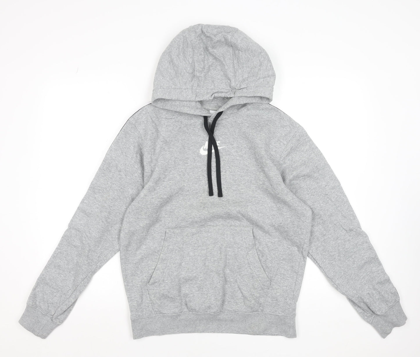 Nike Men's Grey Pullover Hoodie XS Regular Fit Sports Fleece