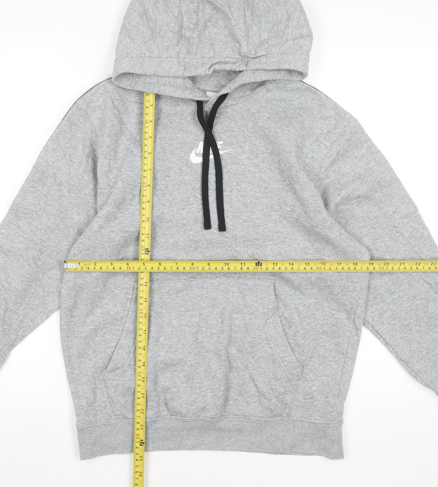 Nike Men's Grey Pullover Hoodie XS Regular Fit Sports Fleece