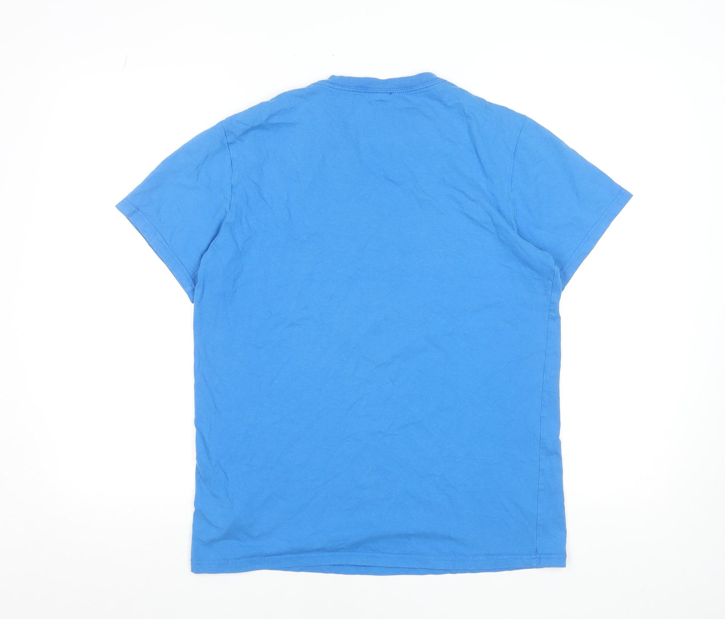 Oakley Men's Blue Regular Fit Graphic T-Shirt Size S