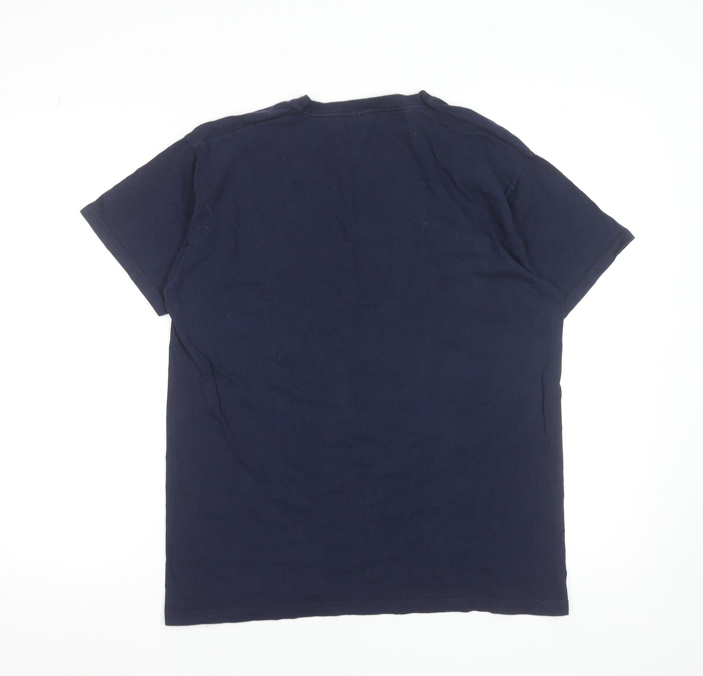 Fruit of the Loom Men's Navy Back to the Future Graphic T-Shirt M Cotton