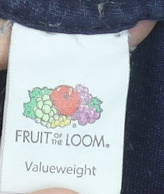 Fruit of the Loom Men's Navy Back to the Future Graphic T-Shirt M Cotton