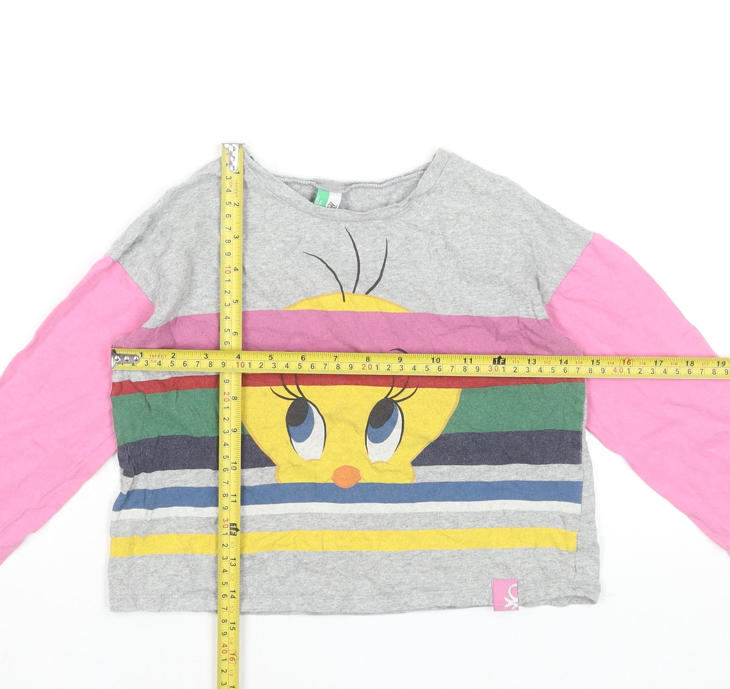 United Colors of Benetton Girls Multicoloured Tweety Long Sleeve T-Shirt 6-7 Years