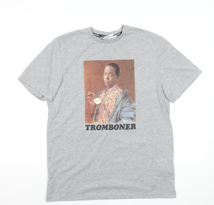 Sex Education Men's Grey Graphic T-Shirt M Funny Tromboner Netflix