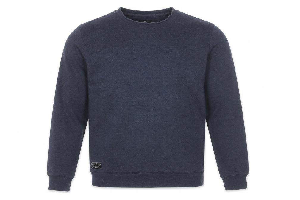 Mens UK Size M Threadbare Blue Pullover Sweatshirt
