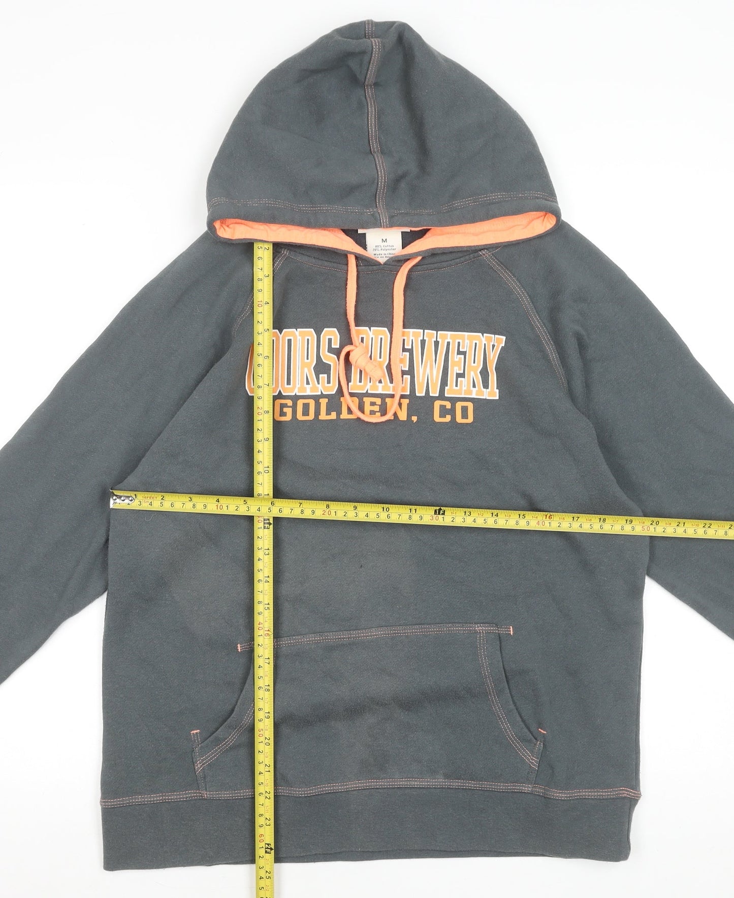 Womens UK Size M J. America Grey Pullover Hoodie