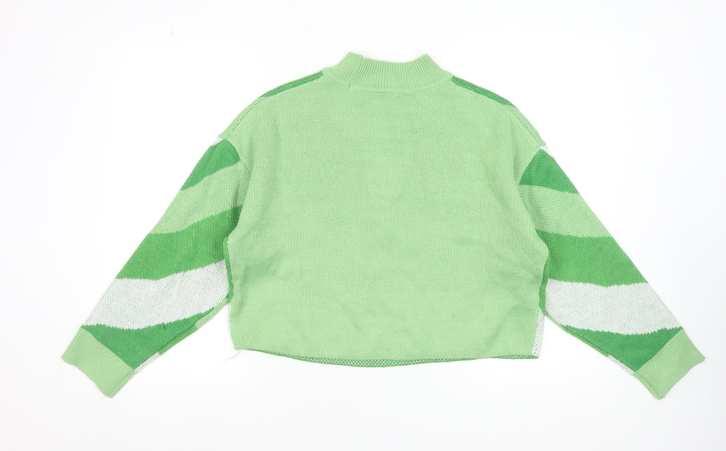 Womens UK Size 12 H&M Green Pullover Jumper